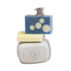 Coffret cadeau savon solide, huiles essentiels de thym romarin, eucalyptus.